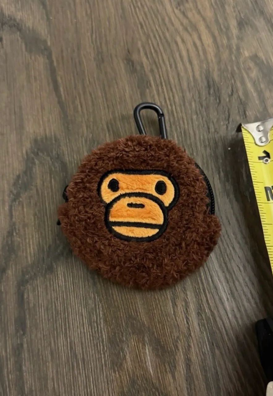Chaveiro A Bathing Ape Baby Milo mini bolsa bape acessório bolsinha marrom macaco monkey  - Foto 4