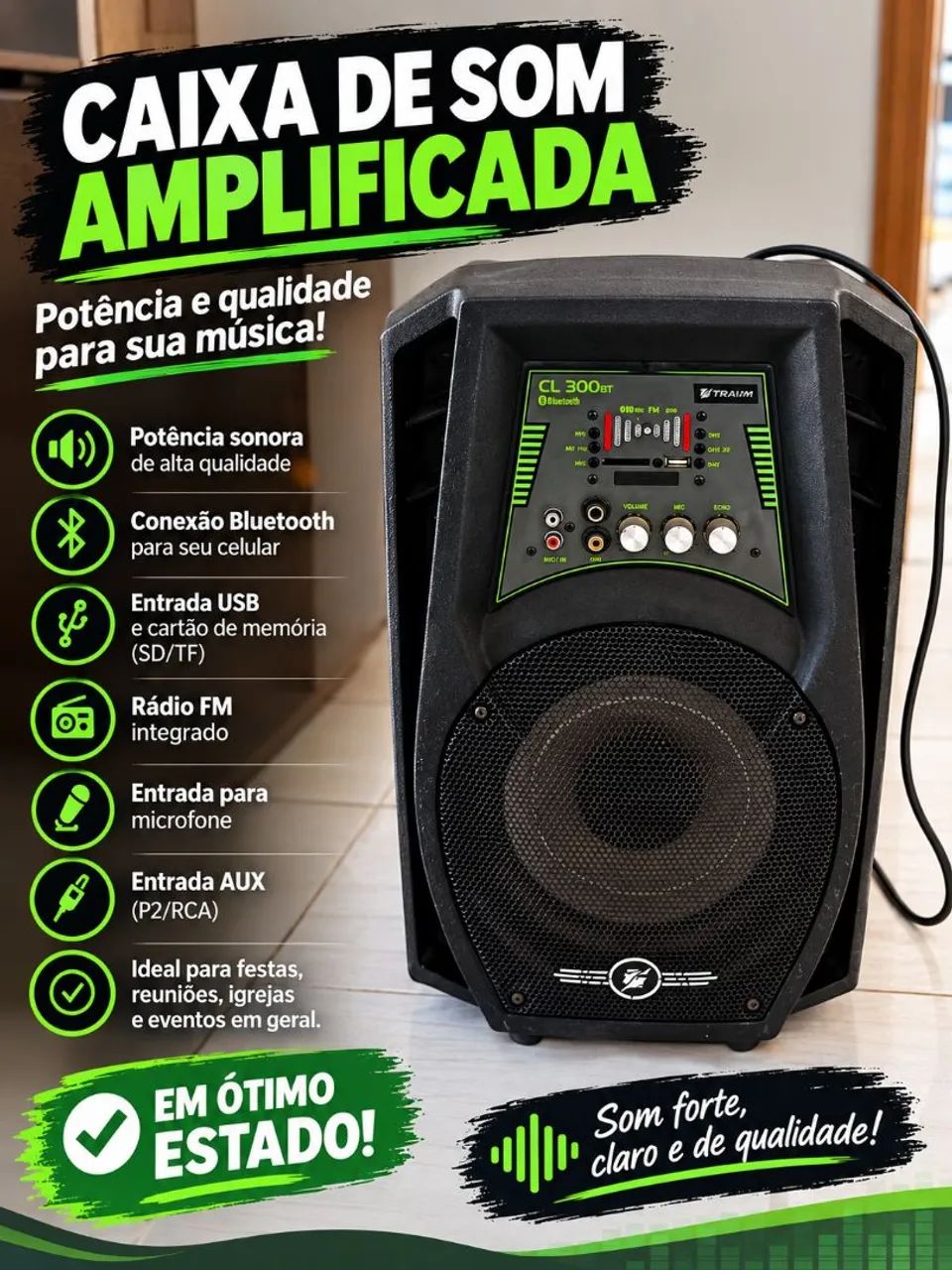 Anilhas e Caixa de Som 