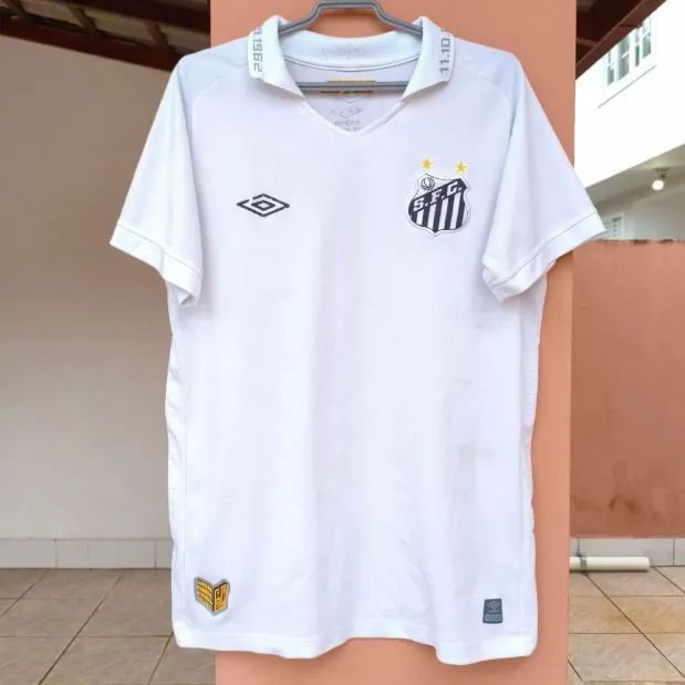 Camisa futebol time santos umbro branco Tam G