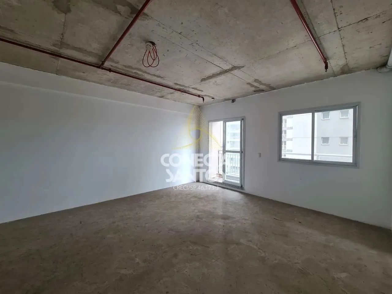 Sala com Lavabo e Sacada em Santos, Cod: 917