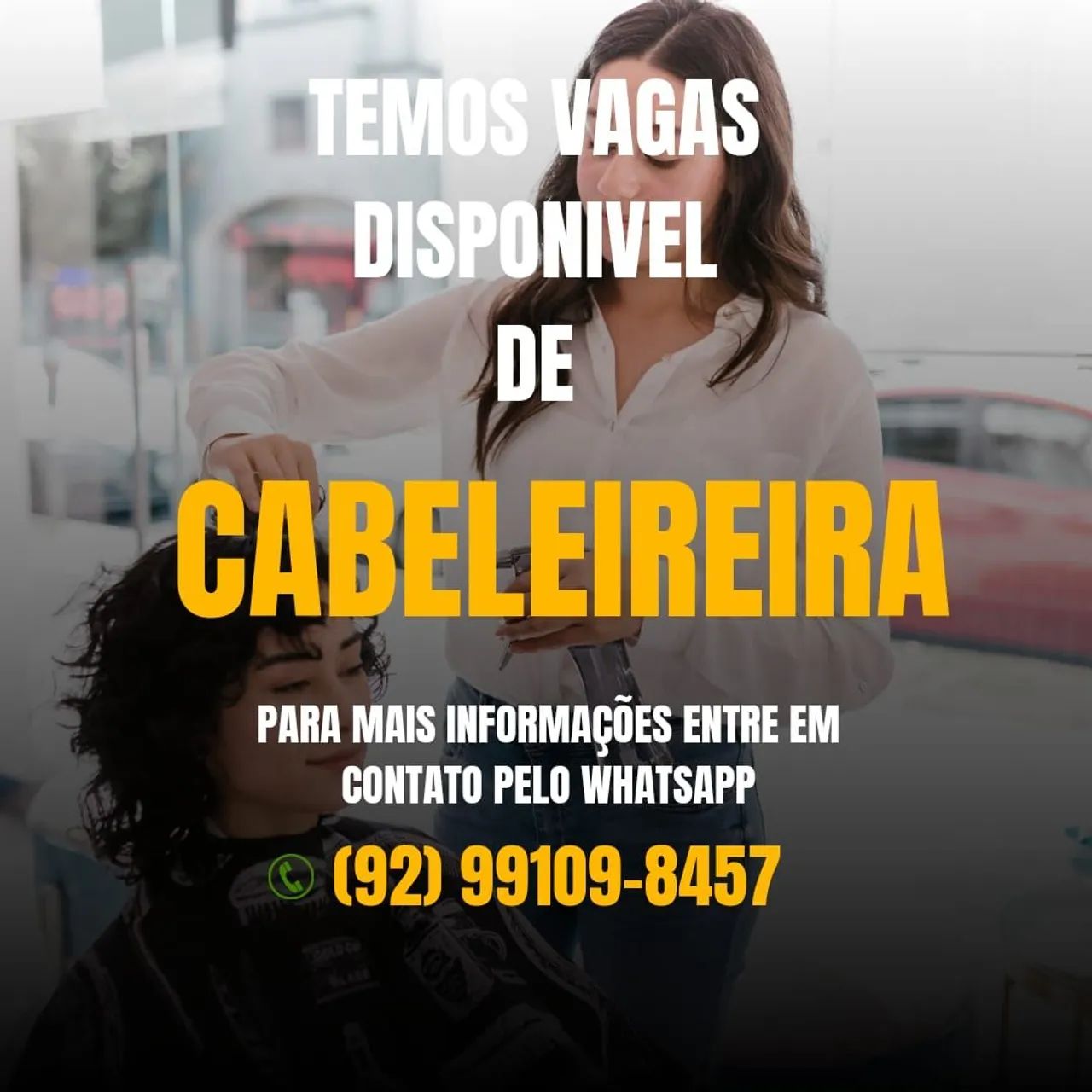 Vaga para manicure cabeleireira depiladora
