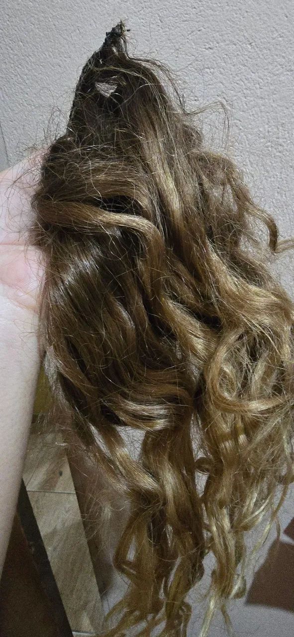 Cabelo brasileiro ondulado cacheado loiro - Foto 4