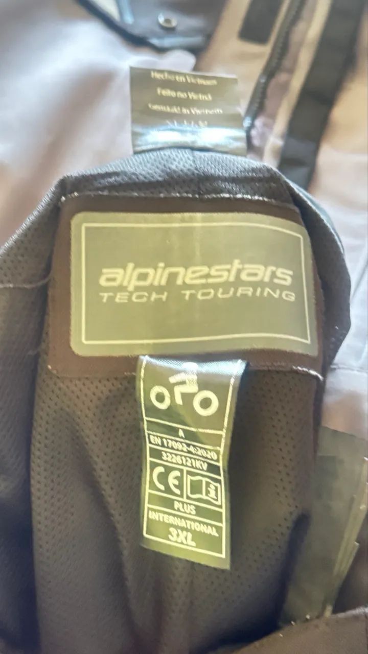 Conjunto Alpinestars Bogotá Drystar - Jaqueta 3XL + Calça XXL