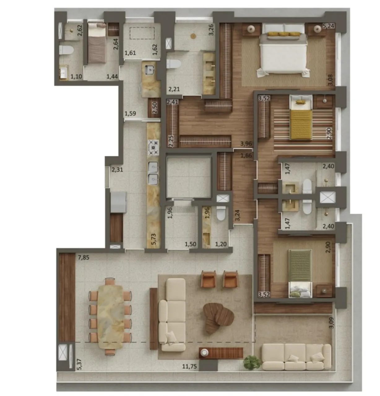 PLANTA 192m²