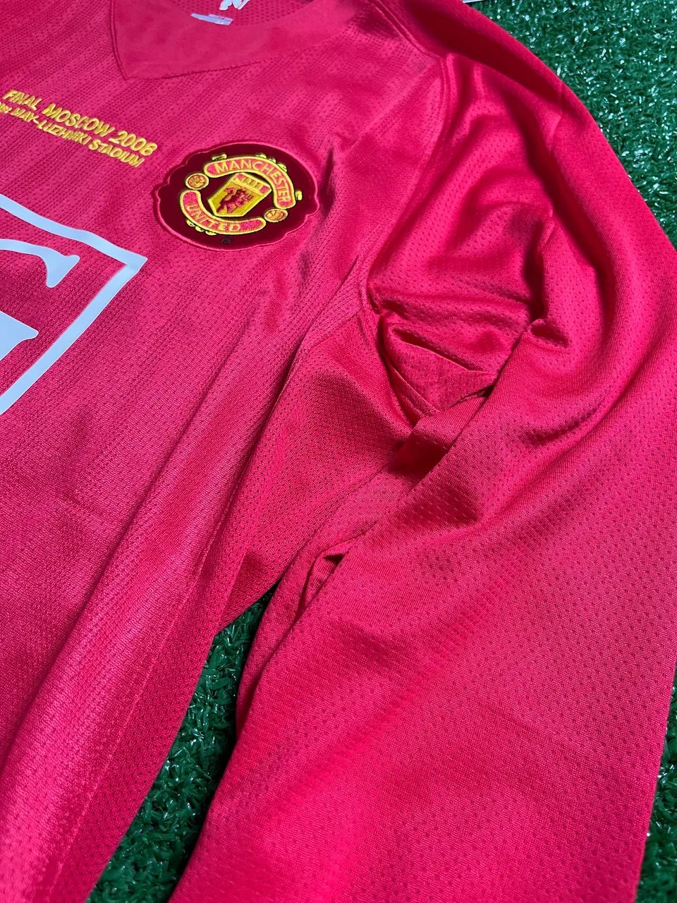 Camisa Manchester United Titular 2007/08 - Manga Comprida - Foto 3