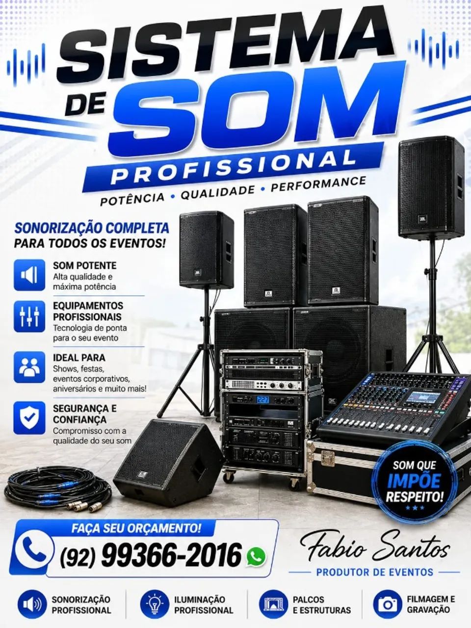 Som, Palco, Iluminação, Telão  - Foto 3