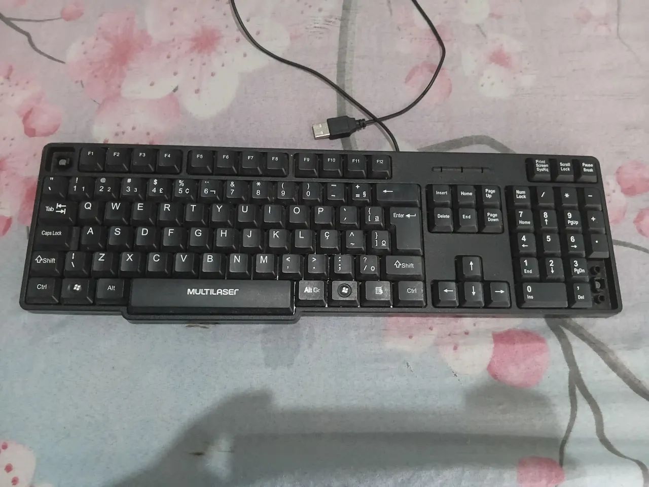Teclado multilaser faltando so 2 tecla