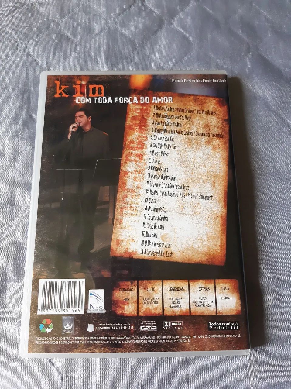 Dvd kim catedral com toda força do amor original  - Foto 2