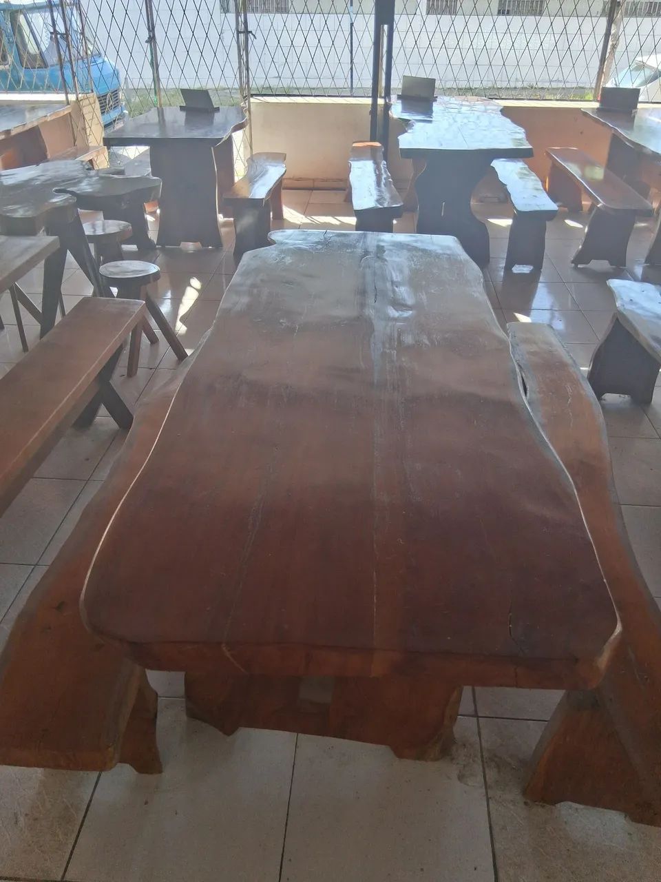 MESA MADEIRA JAQUEIRA, RÚSTICA 
