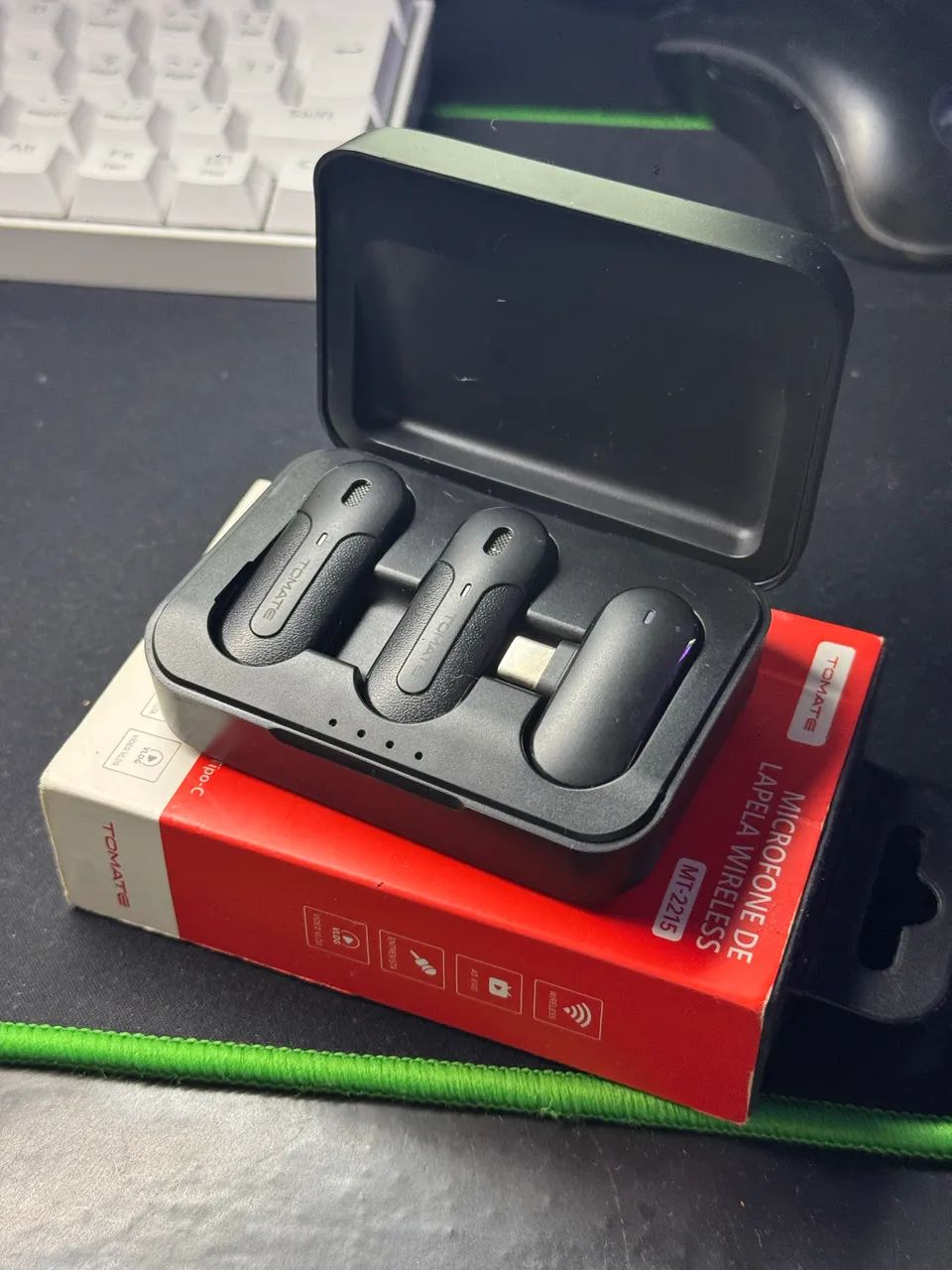 Microfone Lapela Wireless - TOMATE