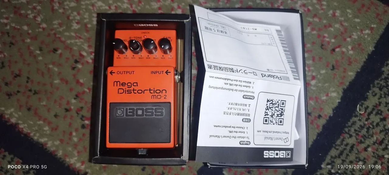 Pedal Boss MD-2 Mega Distortion - Na Caixa (praticamente zero) - Foto 3
