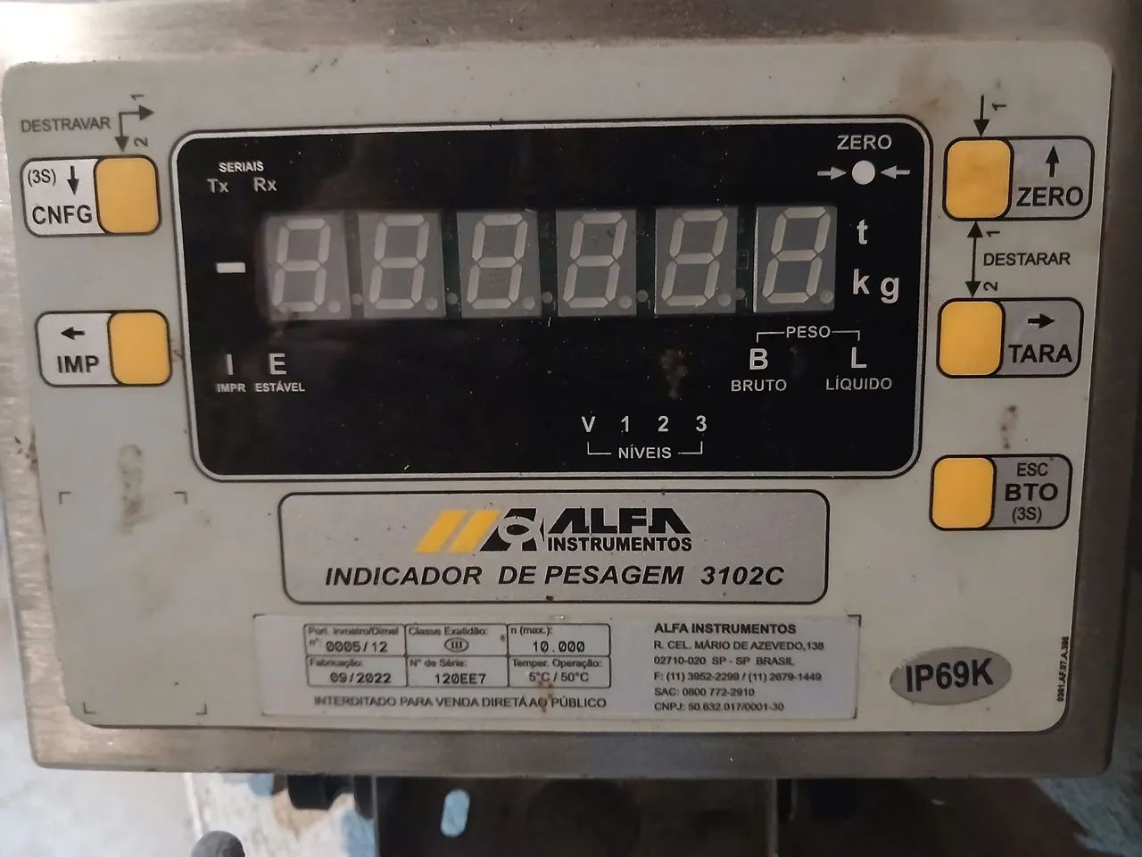 Indicador de pesagem alfa 3102c - Foto 2