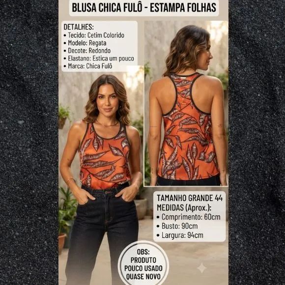 Blusa em Tecido