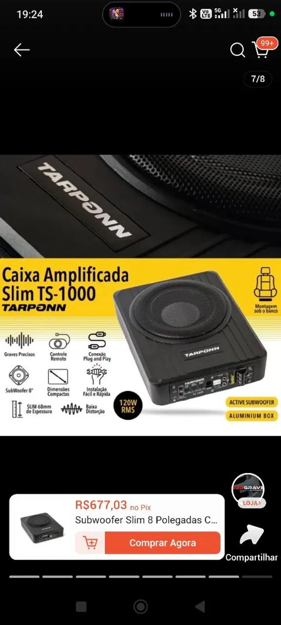 Caixa amplificada slim - Foto 4
