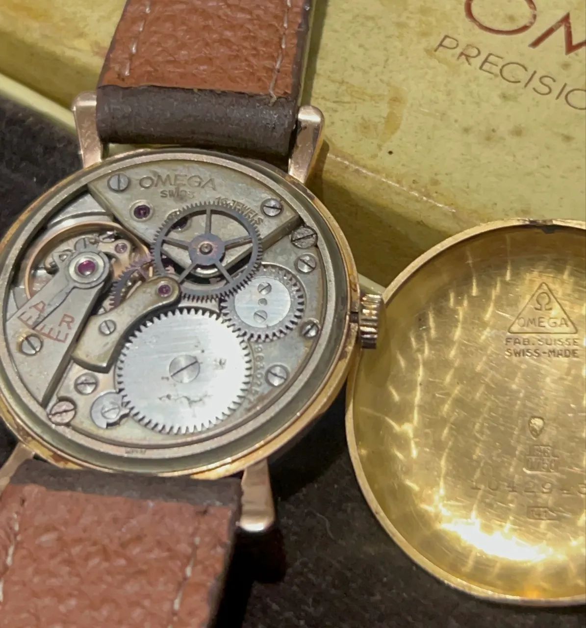 OMEGA VINTAGE 30T2 SC/ 18K 750/ 35,5 MM - Foto 5