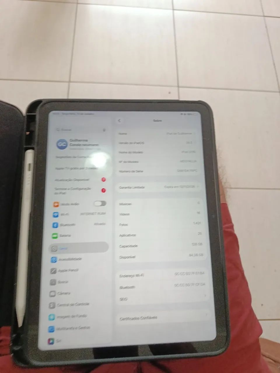 Ipad 11 A16 pouco uso