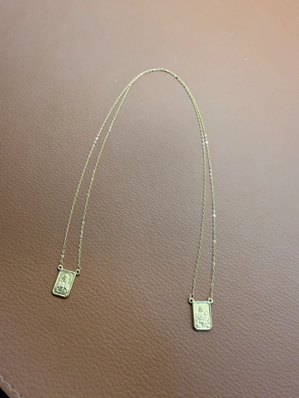 Corrente de Ouro 18K -modelo escapulário- - Foto 3