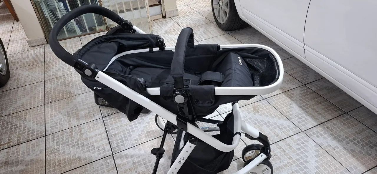 Carrinho Safty 1st como novo, pouco usado, completo com Moisés e bebê conforto - Foto 4