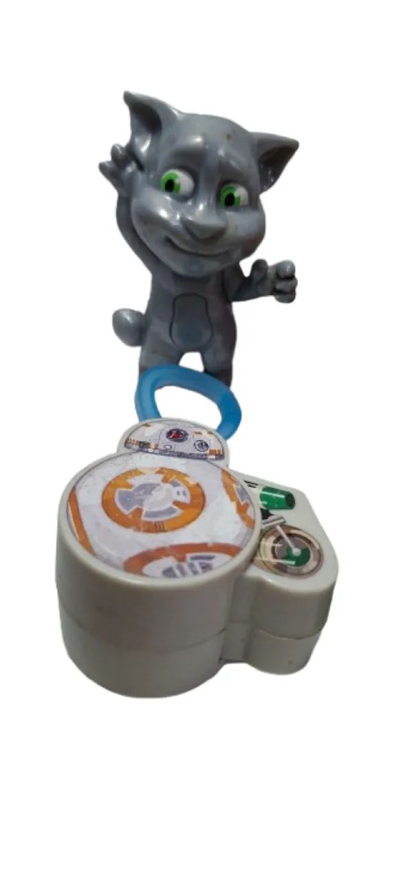 Lote 4 Brinquedos Usados Talking Tom Mcd's Bb8 Subway E Martelo Madeira - Foto 2