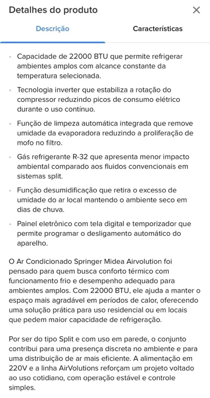 Ar condicionado split midea 12000btus - Foto 2