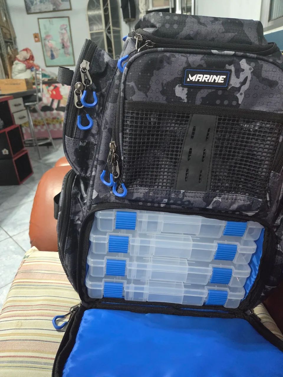 Mochila [NOVA] Marine M- MP25C , com 4 estojos  - Foto 3