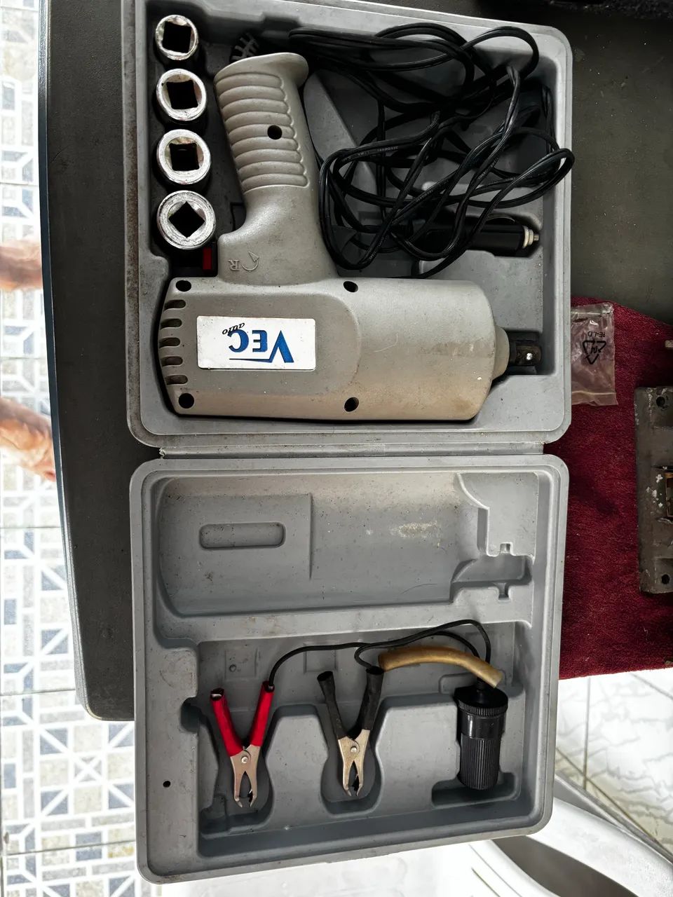 Chave de impacto eletrica automotiva 12v completo