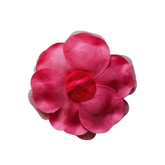 Aplique Flor De Tecido Para Artesanato - 2 Unidades - Foto 4