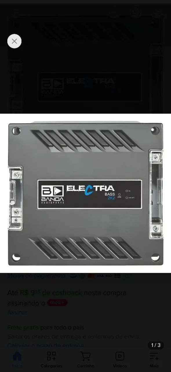 Vendo módulo banda electra 2k2 zerado 