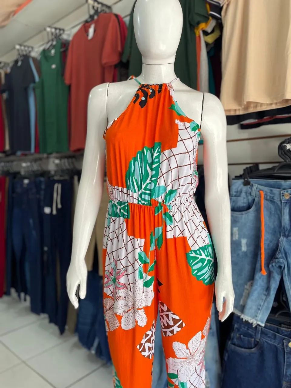 Macacão Longo viscose floral  - Foto 2