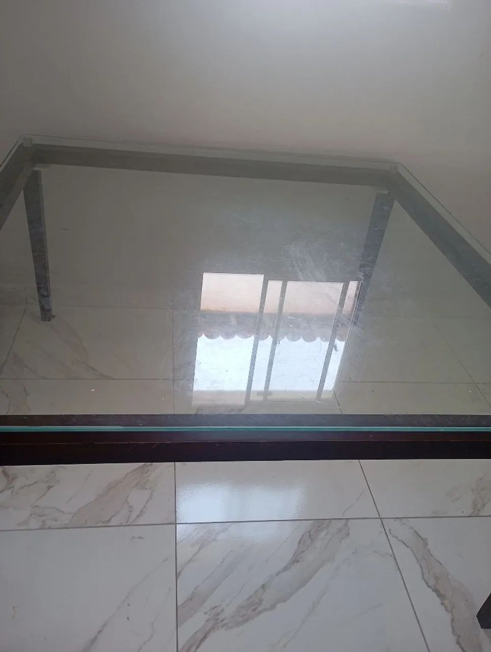 Mesa de jantar mesa de vidro