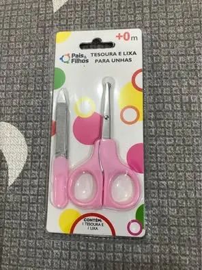 Kit Tesoura e lixa para unhas Bebê recém-nascido