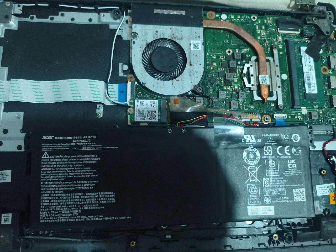 Carcaça NOTEBOOK Acer Aspire 5 Thin - modelo A515-5X
