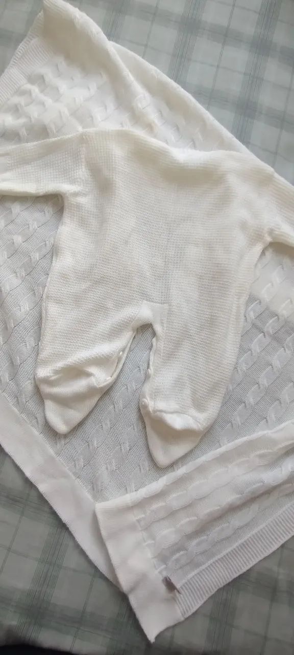 Saída de Maternidade com Manta - usado uma vez - Foto 2
