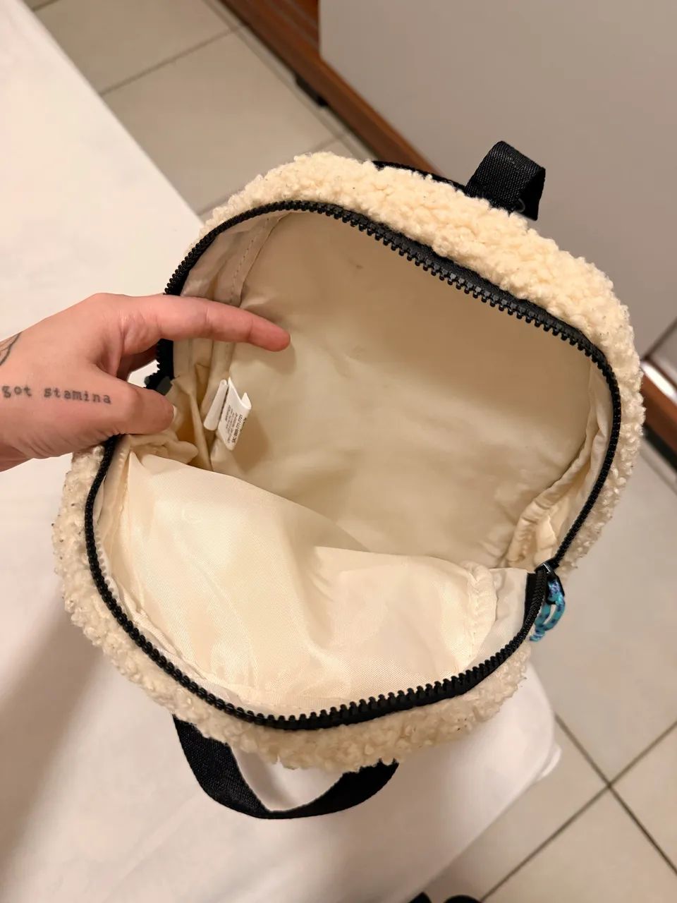 mochila mini baw bege - Foto 3