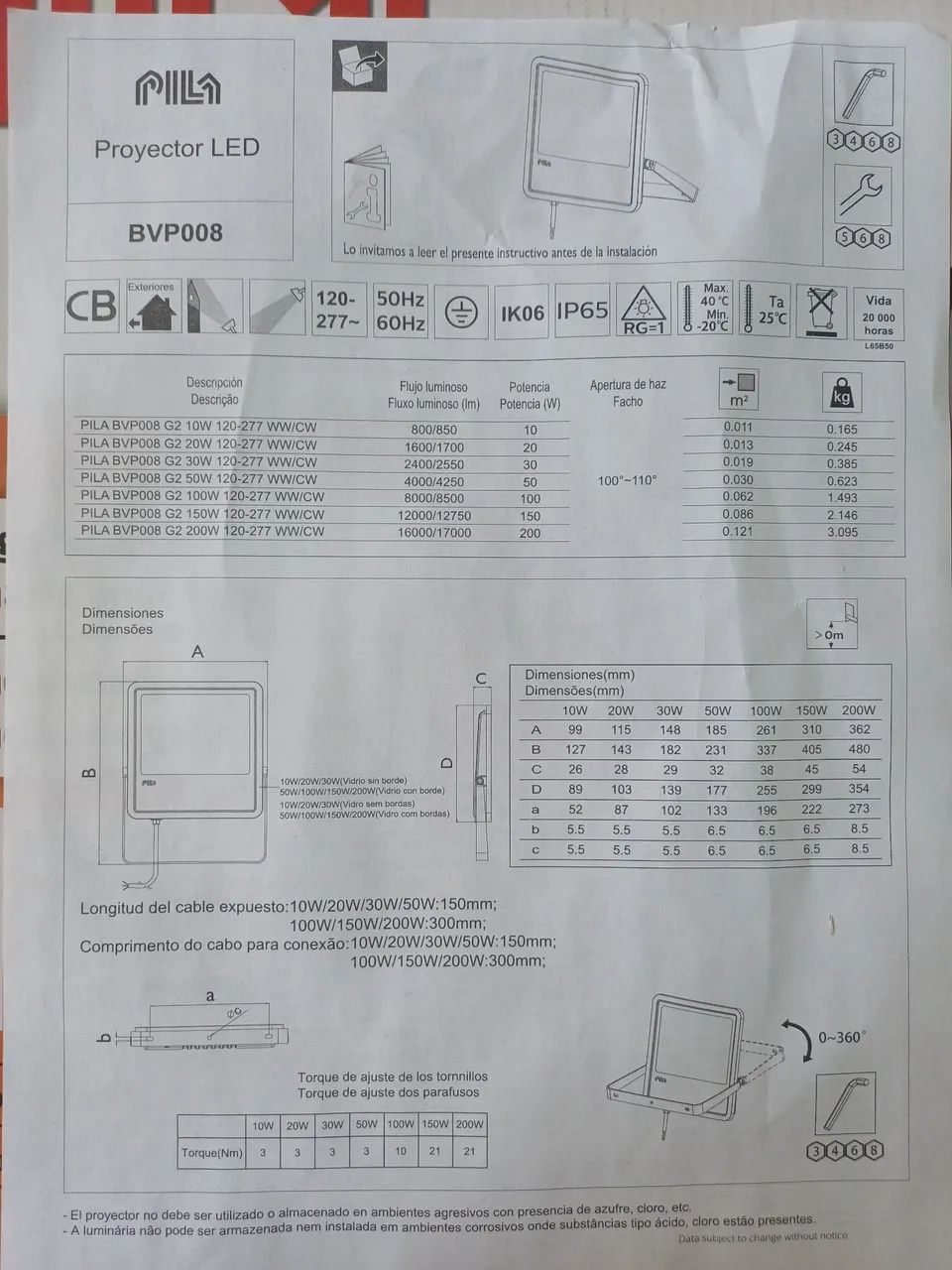 Refletor LED Philips Pila 200w - Foto 5