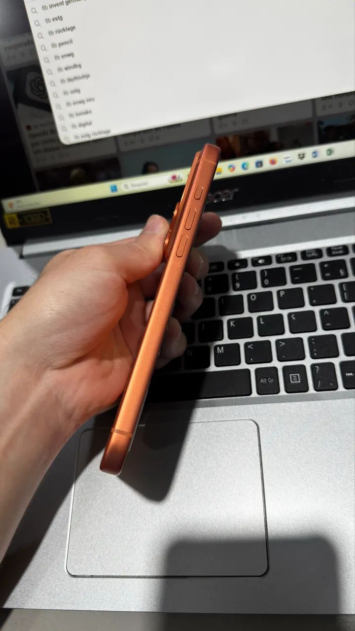iPhone 17 pro max laranja 100% bateria perfeito estado  - Foto 4