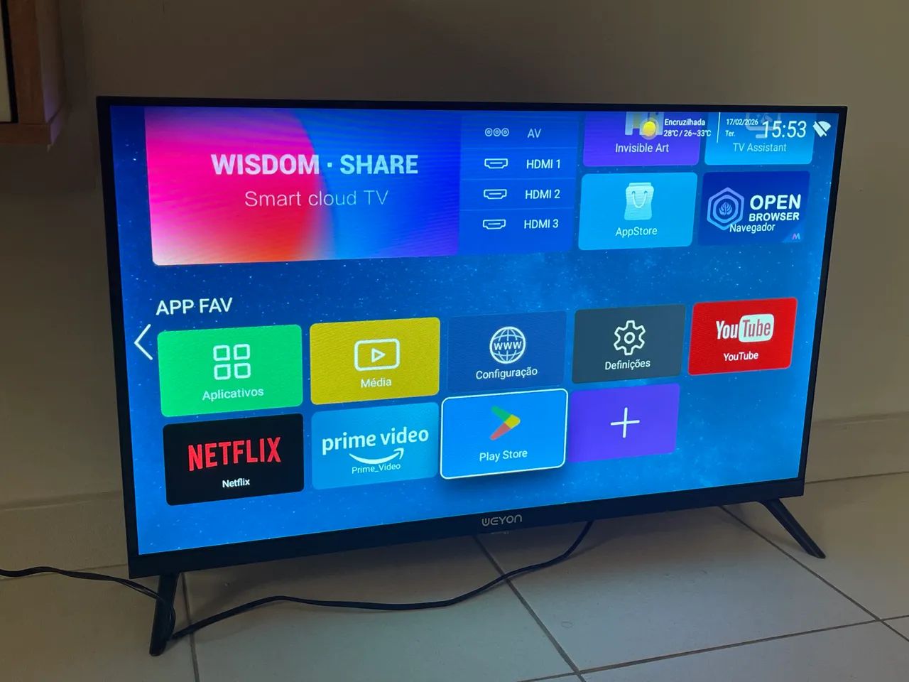 Smart Tv 32 polegadas Nova