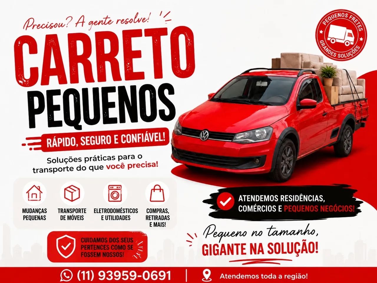 Fretes, Entregas e Pequenas Mudanças - Rápido e Seguro - Foto 2
