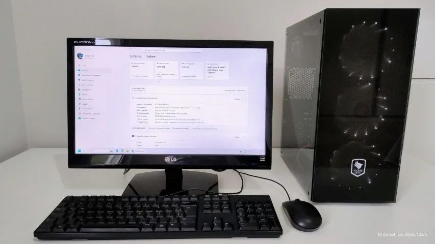 PC Completo Ryzen 5  - Perfeito para Trabalho, Estudos e Home Office - Foto 3