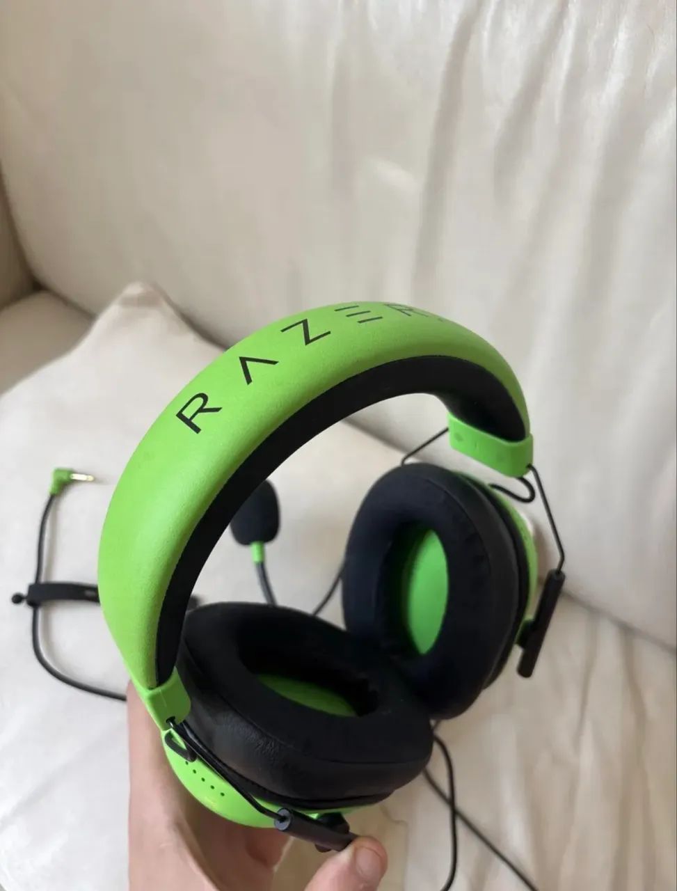 Headset Razer Blackshark V2 X Verde (Usado) - Foto 3