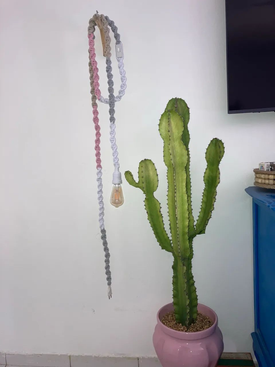 Cordão de Luminária, suporte e lâmpada. - Foto 2