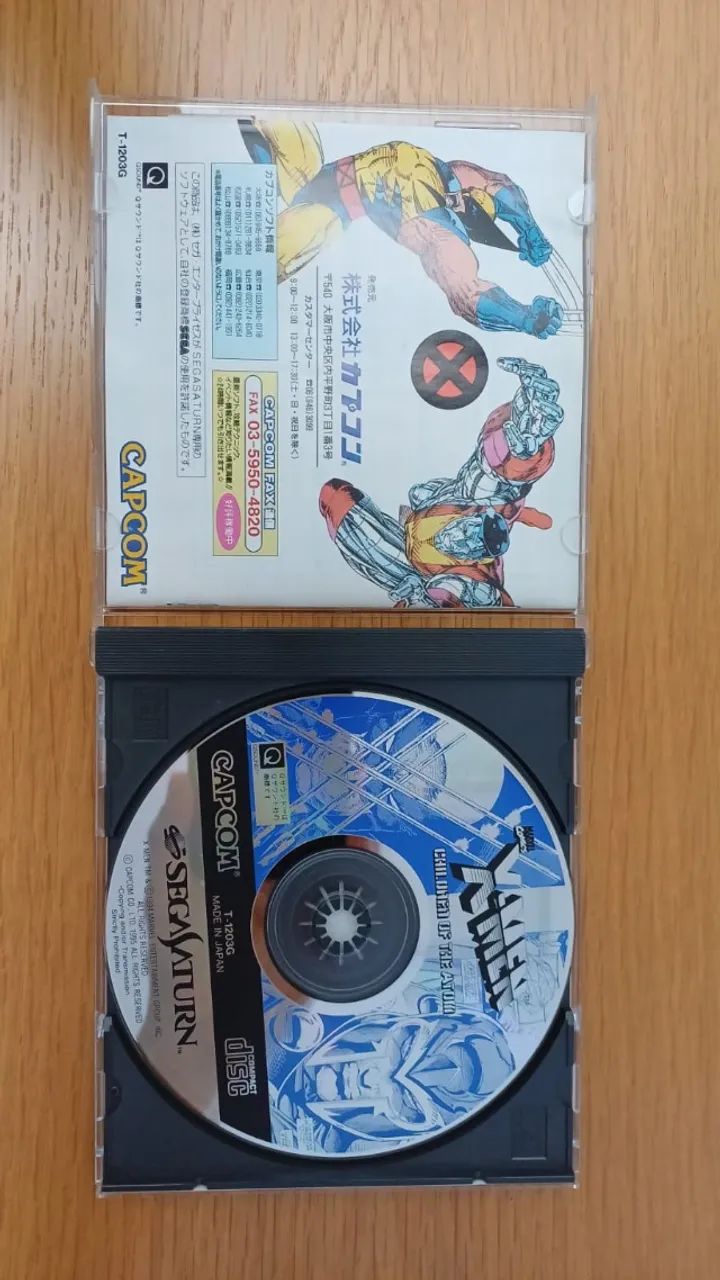 X-Men Children of the Atom - ORIGINAL - Sega Saturn Japonês - CIB