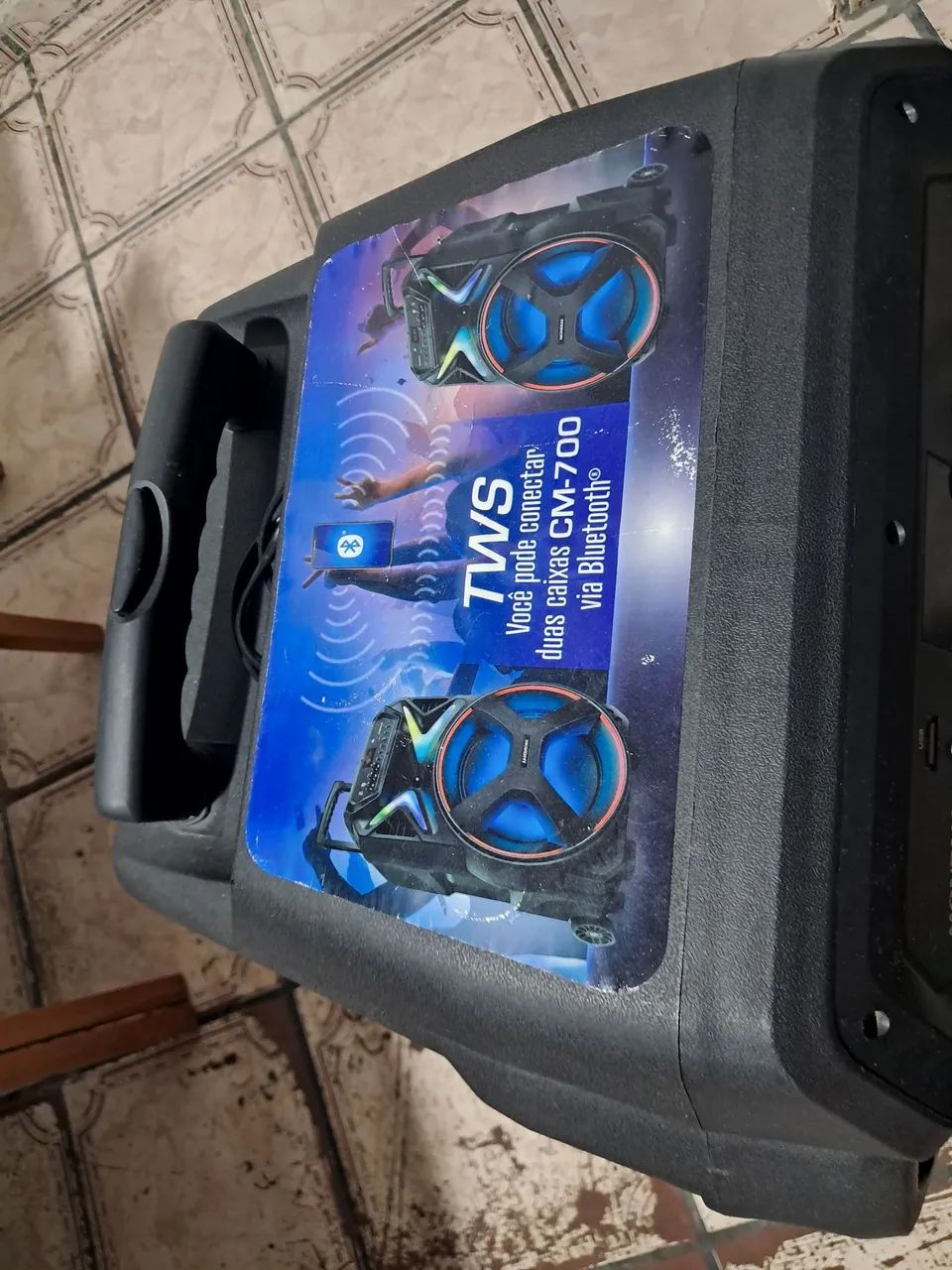 Caixa de som Bluetooth Mondial 700W  - Foto 3