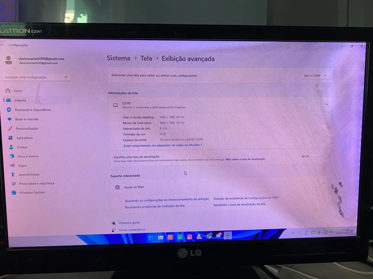 Monitor LG Flatron E2041 20? - Funcionando - 1600x900 - Foto 3