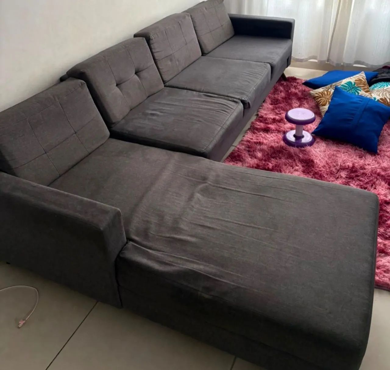 Sofá de Canto com Chaise Fixa - Foto 2