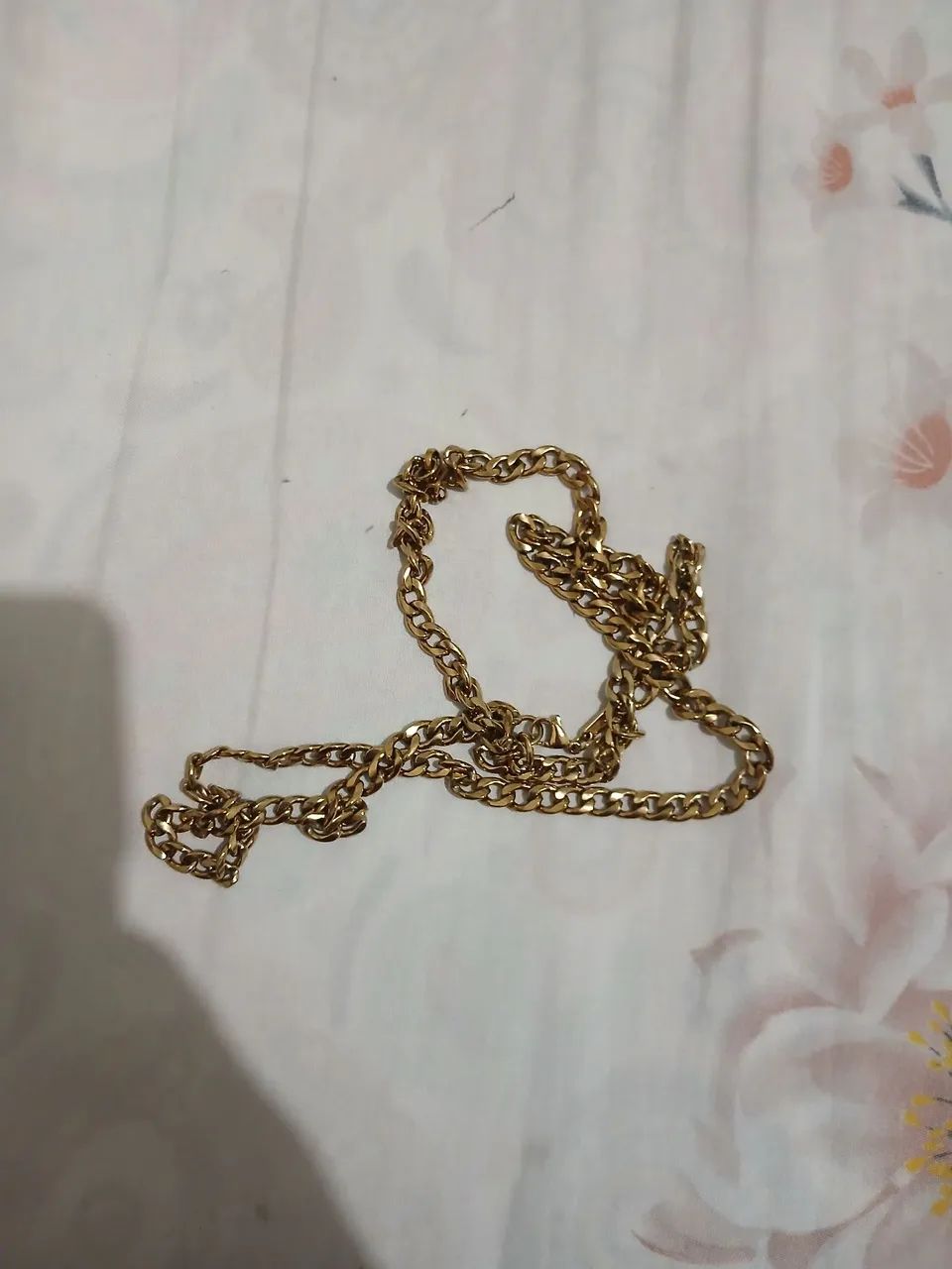 Corrente e pulseira de ouro 