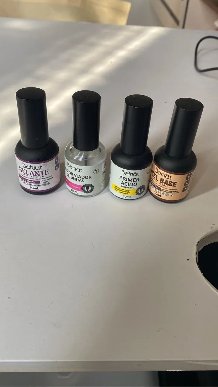 Esmalte e preparador em gel