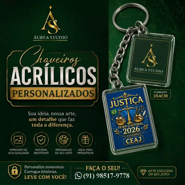 CHAVEIRO ACRÍLICO PERSONALIZADO