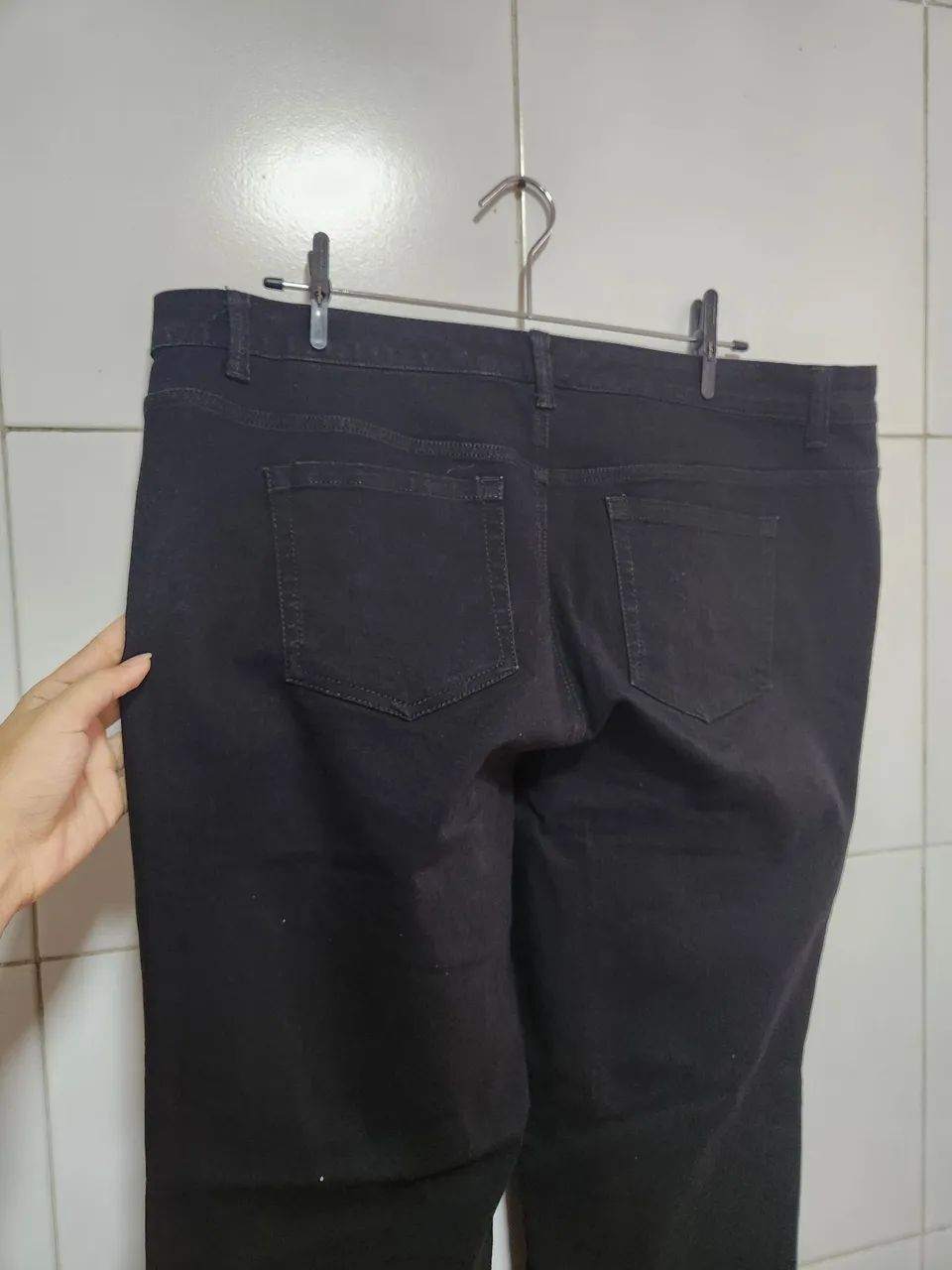 Calca jeans preta 48/50 - Foto 4