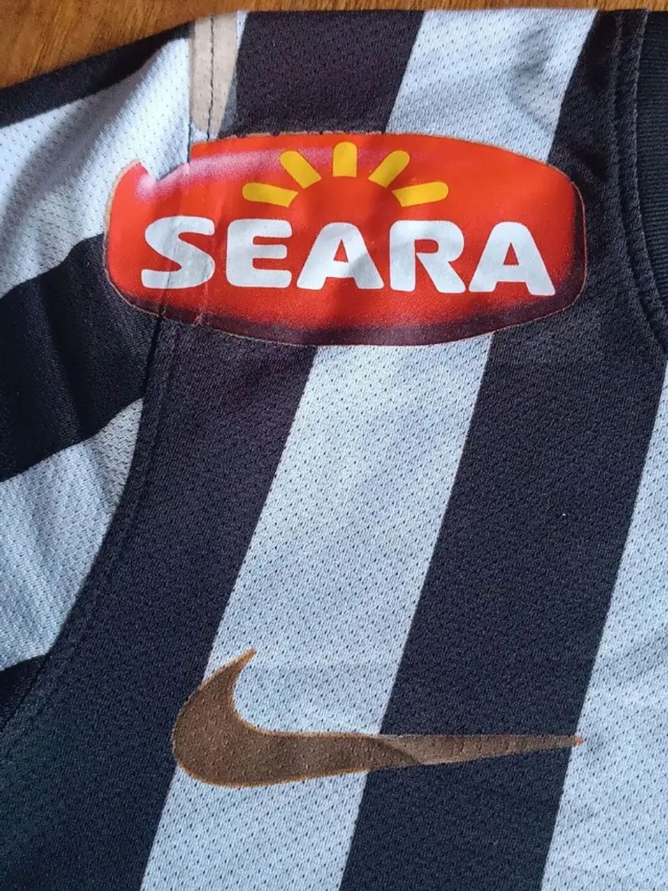 camisa de jogo 2012 santos fc listrada nike original p - Roupas